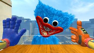 GIANT SCARY HUGGY WUGGY FROM POPPY PLAYTIME ATTACKS THE CITY! | GARRY'S MOD