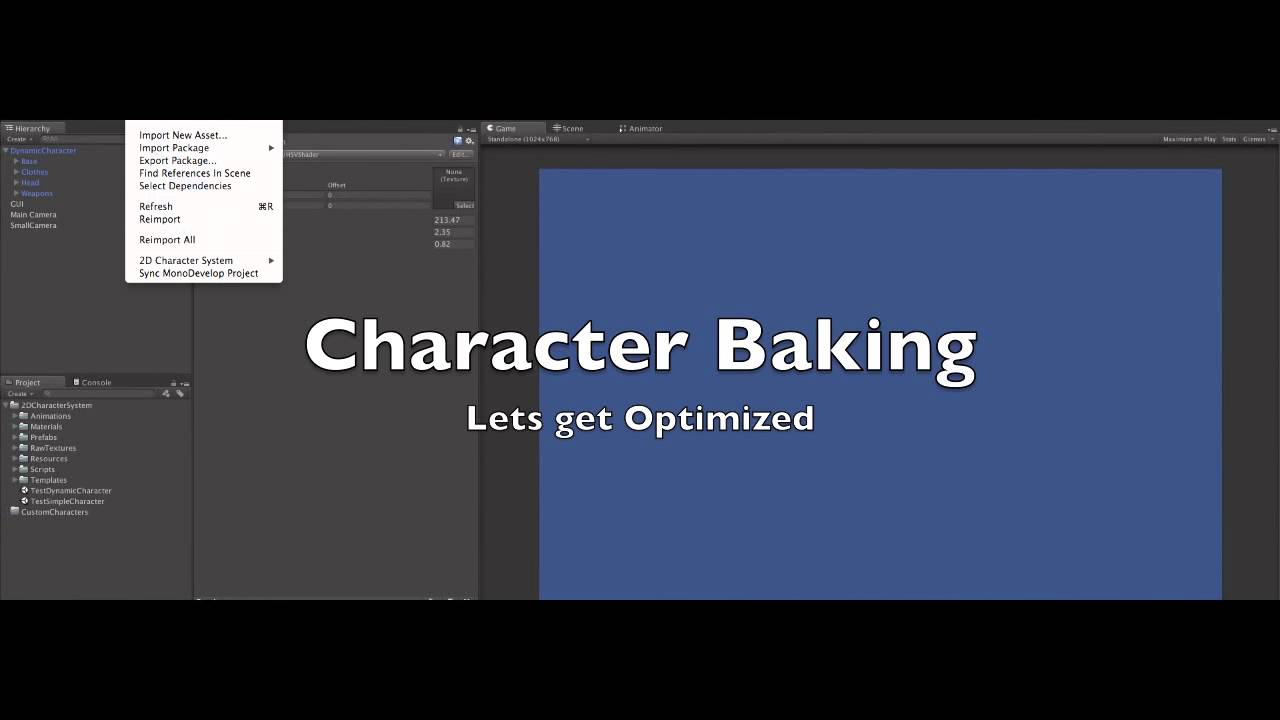 2D Character System - The Introduction