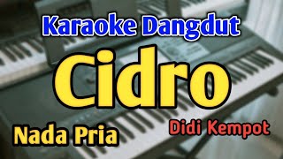 CIDRO - KARAOKE || NADA PRIA COWOK || Didi Kempot || Audio HQ || Live Keyboard