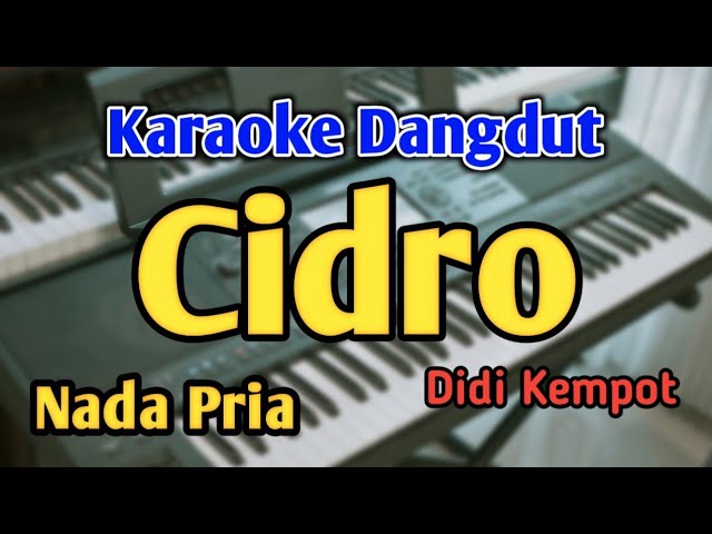 CIDRO - KARAOKE || NADA PRIA COWOK || Didi Kempot || Audio HQ || Live Keyboard class=