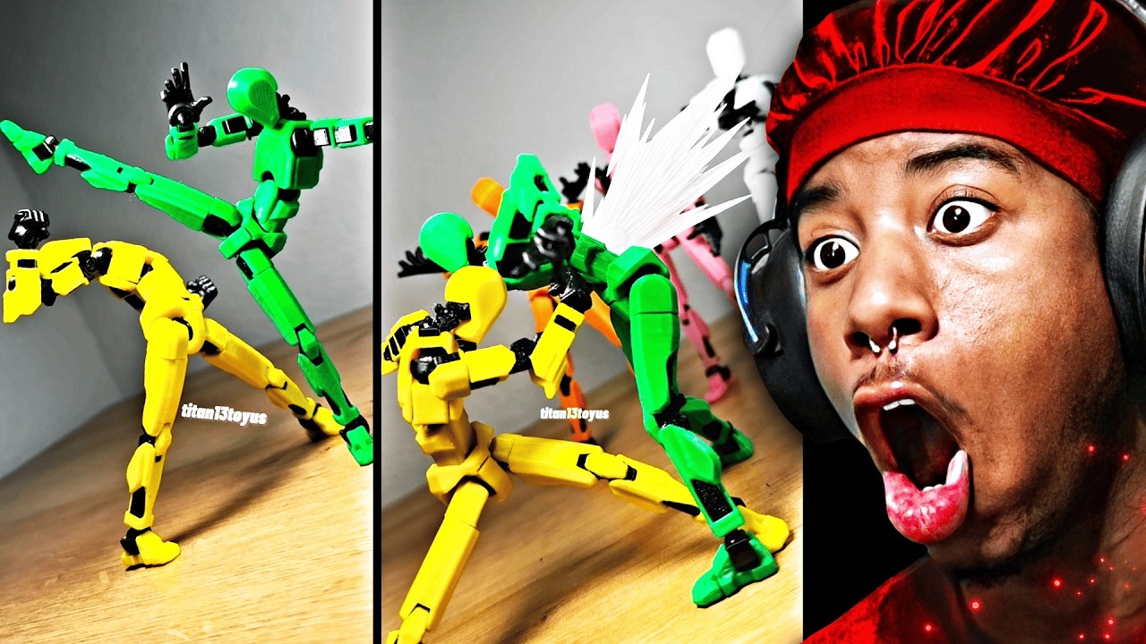 Когда игрушки начинают дерутся, как персонажи аниме 💀