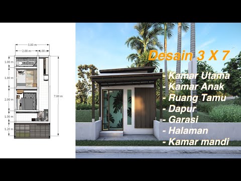 Renovasi rumah  - Tiny house 3x7 Konsep modern minimalis indonesia !