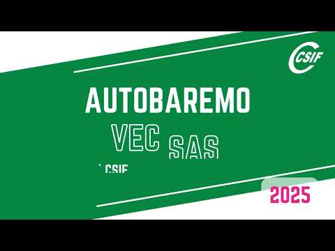 VEC SAS: Cómo realizar el autobaremo para las oposiciones de 2025 (Categorías sanitarias)