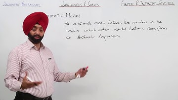 Arithmetic mean l CBSE l CLASS 11 l MATH l SEQUENCE l SERIES l AP l Lecture 24