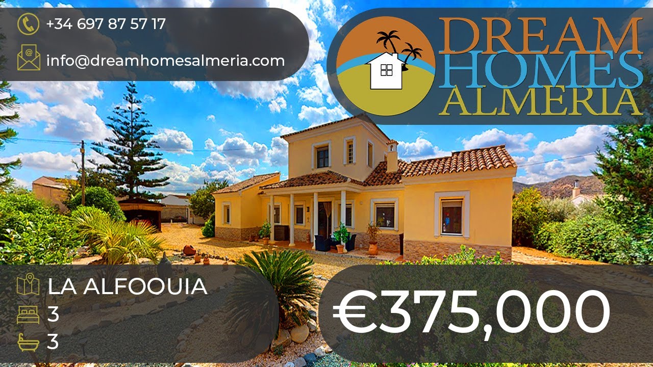Imposing 3 bed 3 bath villa with rambla views and easy walk to amenities La Alfoquia