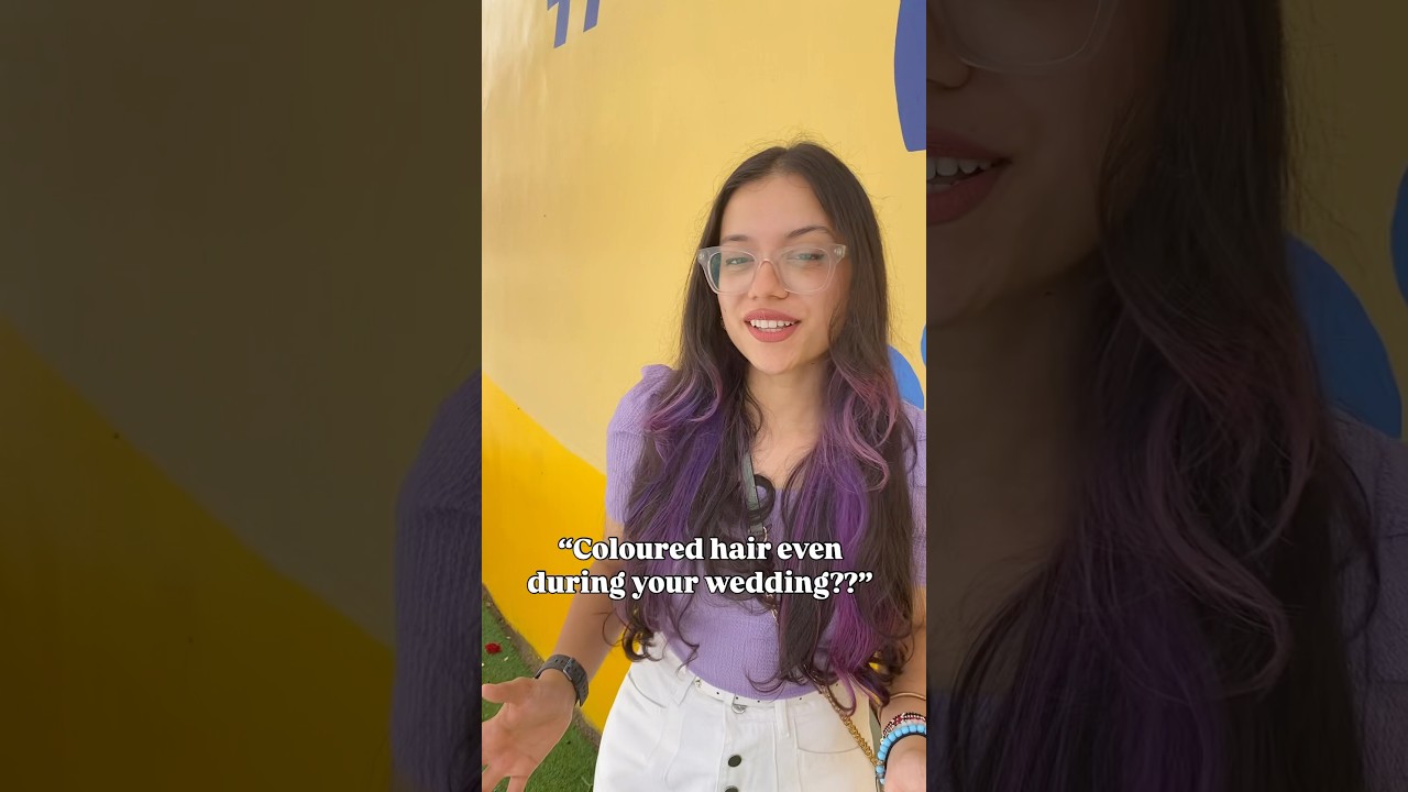 Purple hair even for my wedding??