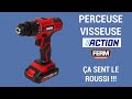 Review et test perceuse visseuse ferm action avis