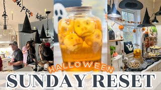 SUNDAY RESET // HALLOWEEN PARTY PREP AND FUN // HALLOWEEN PARTY // CHARLOTTE GROVE FARMHOUSE