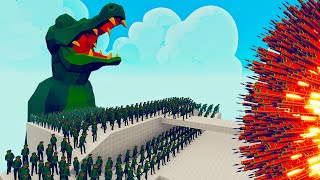 100x CROCODILE + 1x GIANT vs 3x EVERY GOD   Totally Accurate Battle Simulator TABS