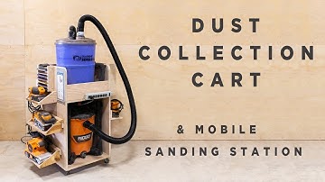 Dust Collection Cart - Shop Vac and Separator Storage