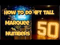 Diy marquee numbers  how to make 4ft marquee numbers   easy step by step tutorial for marquees