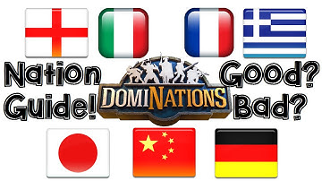 DomiNations Android/iOS Game Nations Guide: The Best, and Worst Countries!
