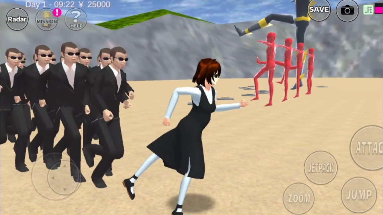 RINA TAMAKI HOW TO PLAY BOSS YAKUZA HIMAWARI ATTACK & TRAP ALL SHECKERS | SAKURA SCHOOL SIMULATOR