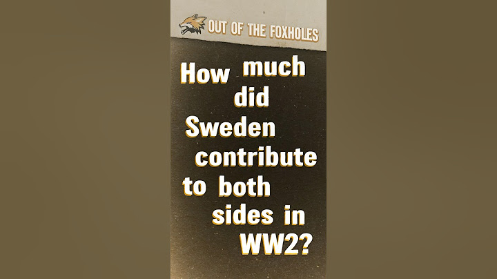 Did Sweden Support Both Sides in WW2? #OOTF #shorts