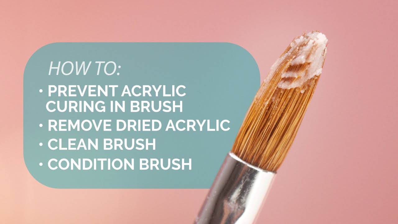 HOW TO USE KOLINSKY ACRYLIC NAIL BRUSH AND CLEAN AFTER ACRYLIC