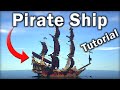  minecraft tutorial how to make an epic pirate ship queen annes revenge