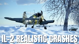 Realistic Emergency Landings, Crashes & More! V222 | IL-2 Sturmovik Flight Simulator Crashes