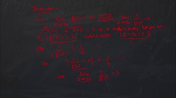 Semester 6- Complex Analysis- Limits at infinity