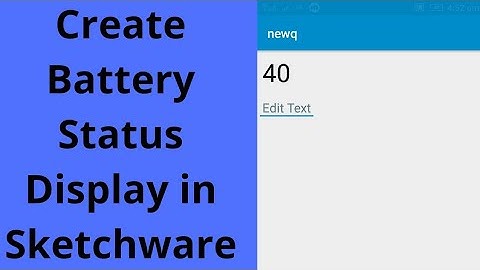How to display Battery Status in Sketchware