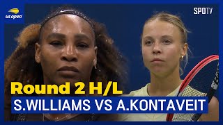 [US Open] S.Williams vs A.Kontaveit H/L screenshot 3