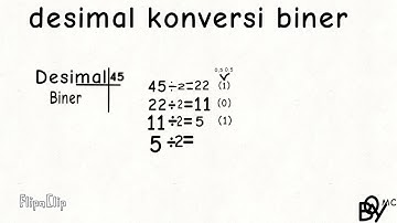 Desimal di konversi ke biner