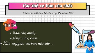 KHTN 6- CTST: BÀI 8 SỰ ĐA DẠNG VÀ CÁC THỂ CƠ BẢN CỦA CHẤT TÍNH CHẤT CỦA CHẤT