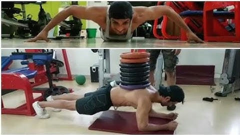 Sushant Singh Rajput Amazing Push Ups | Raabta | Chanda Mama | Workout | Health | Kriti Sanon | HD
