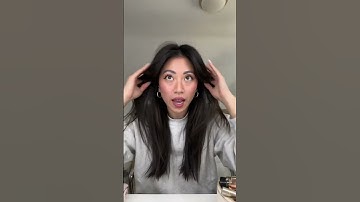 STYLING MY BANGS WITH A STRAIGHTENER #shorts