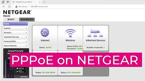 How to set up a PPPoE connection on NETGEAR