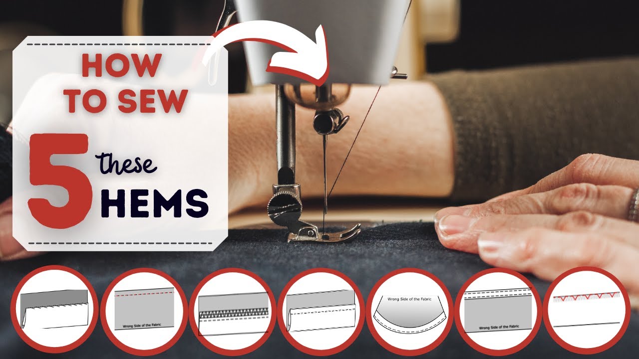 Easiest way to hem stretch fabric! NO WAVES, NO SERGER!