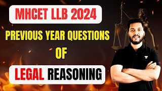 MHCET  LLB 2024 | LEGAL REASONING | PREVIOUS YEAR QUESTIONS | MHCET 2024 #mhcet