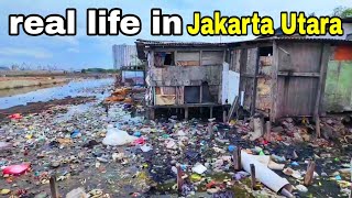 MELIHAT LEBIH DEKAT KEHIDUPAN di MUARA BARU, Jakarta Utara, Indonesia🇮🇩 Walk Tour Slum