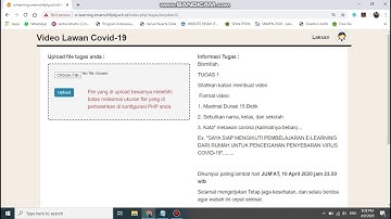 Cara Mengumpulkan/Upload Tugas Di e-Learning