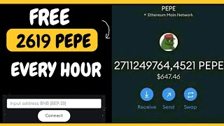 Claim Free 2900 PEPE Token Every 60 Minutes on Cryptoearn, See my withdrawal - Crypto Earn Review screenshot 4