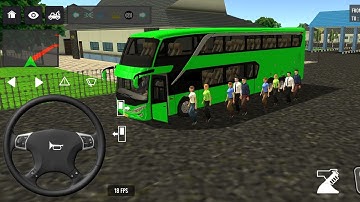 😢😎Bus simulator indonesia l New euro coach bus simulator ll euro trock bus #bussimulator #gameplay 