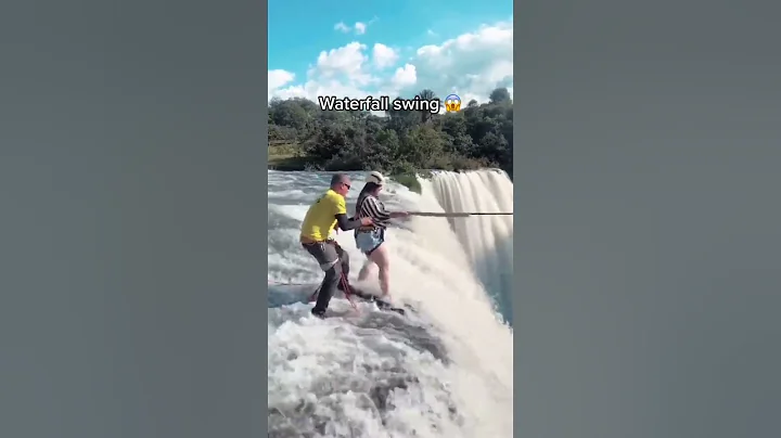 The wildest rope swing ever 😱 (via @bhradical @ahelenaportelinha/IG) #shorts