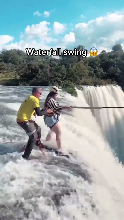 The wildest rope swing ever 😱 (via @bhradical @ahelenaportelinha/IG) #shorts