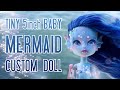 Creating a TINY Baby Mermaid 🧜‍♀️ Mermay Doll Repaint