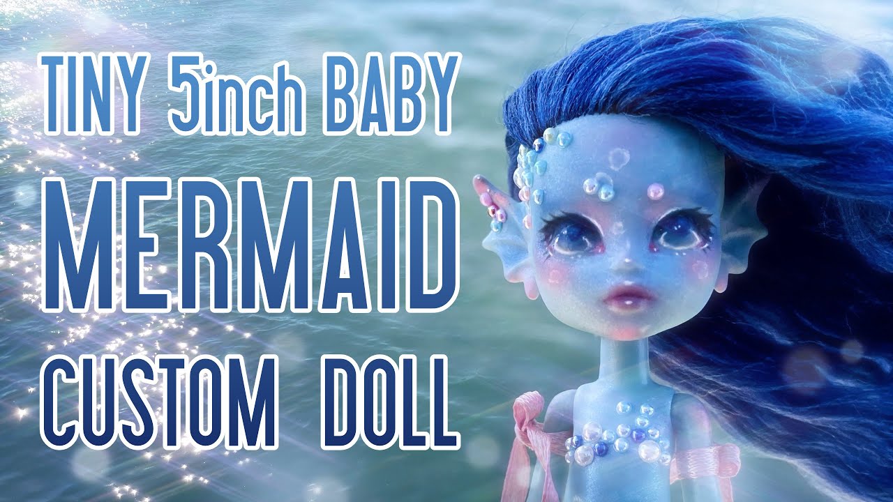Creating a TINY Baby Mermaid 🧜‍♀️ Mermay Doll Repaint