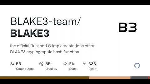GitHub - BLAKE3-team/BLAKE3: the official Rust and C implementations of the BLAKE3 cryptographic ...