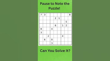 Sudoku Challenge Series #01  #EasySudoku #数独 #스도쿠