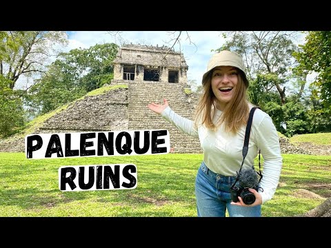 पैलेनक माया खंडहर के अंदर चियापास, मेक्सिको के जंगल!