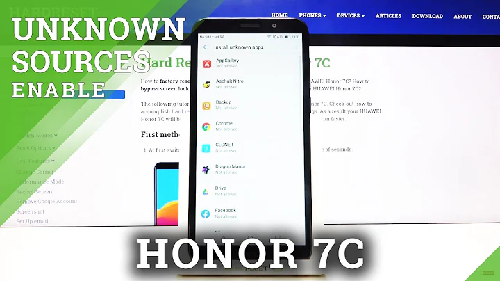 How to Allow Unknown Sources in Honor 7C – Download Apps From Any Source