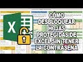 Cómo desbloquear hojas protegidas de Excel sin tener la contraseña