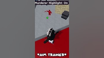 Beating a camper in *AIM TRAINER* I was bored ^W^ #shorts #roblox #aimtrainer #trend #mm2