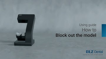 How to Block out the Removable Partial Denture (RPD) Model with BLZ Dental Lab Scanner