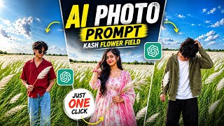 AI Photo Editing 2026 🔥Kash Flower Field Photo | ChatGPT AI Prompt से फोटो बनाएं screenshot 5
