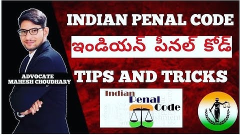 INDIAN PENAL CODE TIPS & TRICKS