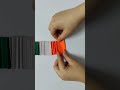 Diy easy tricolour tiranga flag paper musical accordion origami   artcraft shorts viral cute