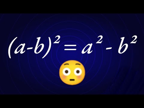 Solve: (a-b)² = a² - b² 